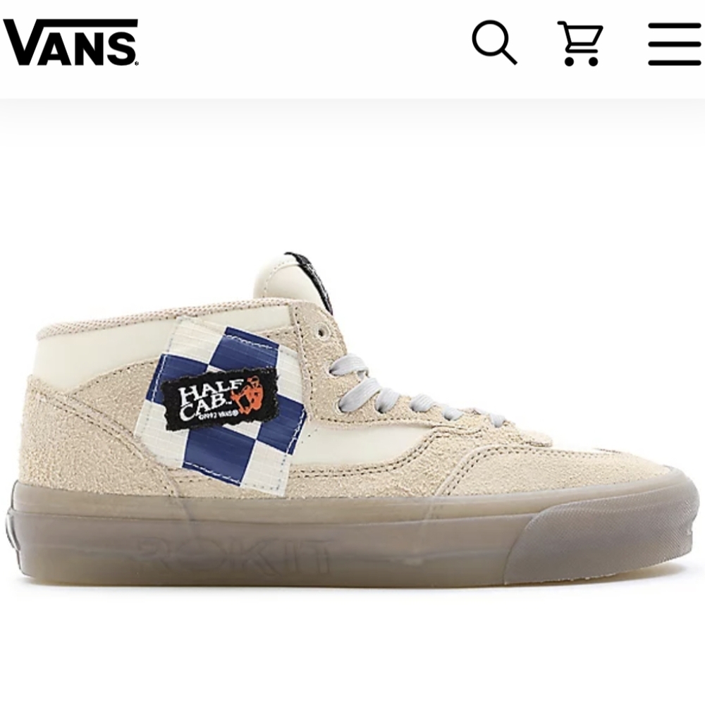 NWT Vans x Rokit Half Cab 33 DX Shoes